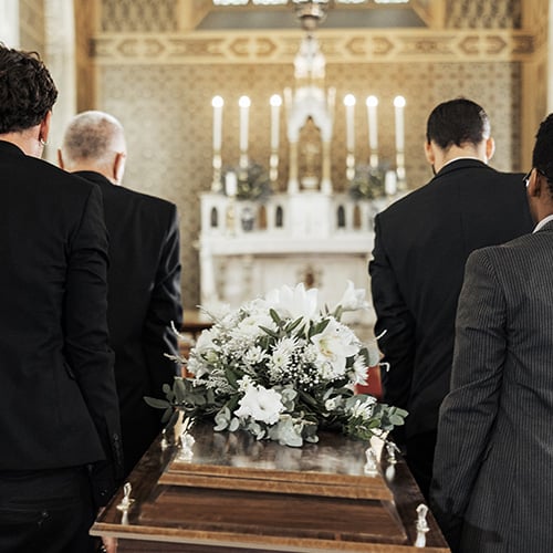 bearers-casket-church